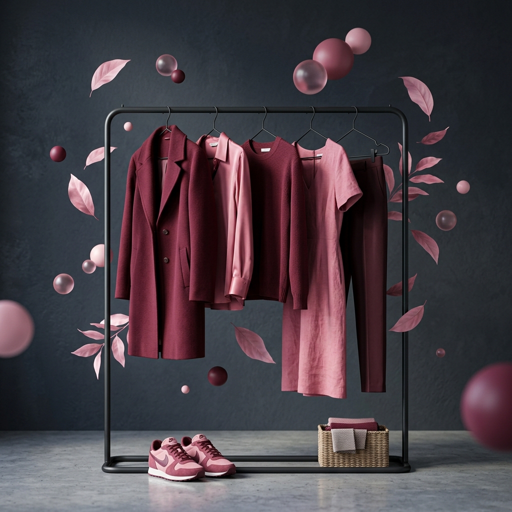 Pink Clothes Rack